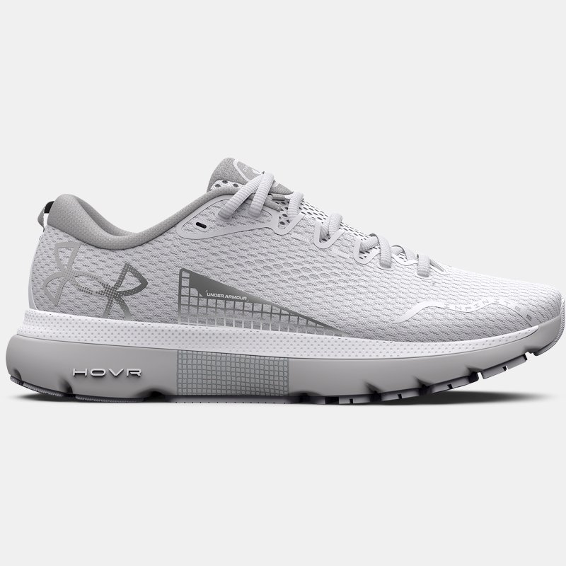 Men's Under Armour HOVR™ Infinite 5 Running Shoes White / Halo Gray / Metallic Silver 42.5
